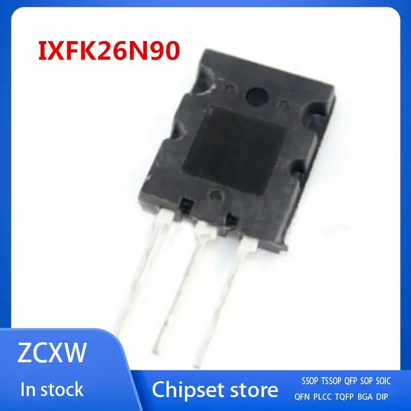 

5PCS/LOT IXFK26N90 IXFK26N100p IXFK26N120p IXFK26N60Q TO-264 26A 900V MOSFET