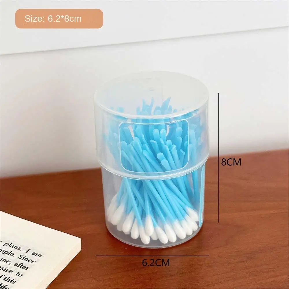 100Pcs/set Nose Lipstik Ear Cleaning Double Head Cotton Swabs Cotton Bud Eyelash Extension Glue Removing Makeup Cotton Stick PP