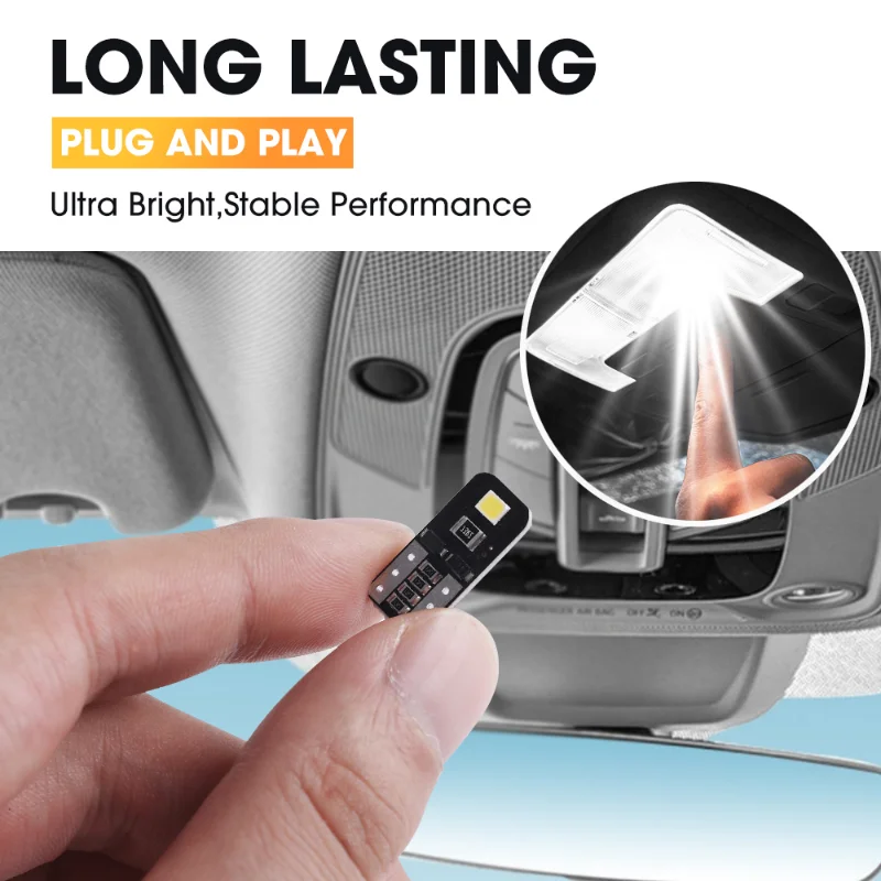 T10 LED Bulbs Car Interior Dome Reading License Plate Light Signal Light 12V Wide White Interior Car Accessories led lights,led bulbs,car interior lights,led car lights
