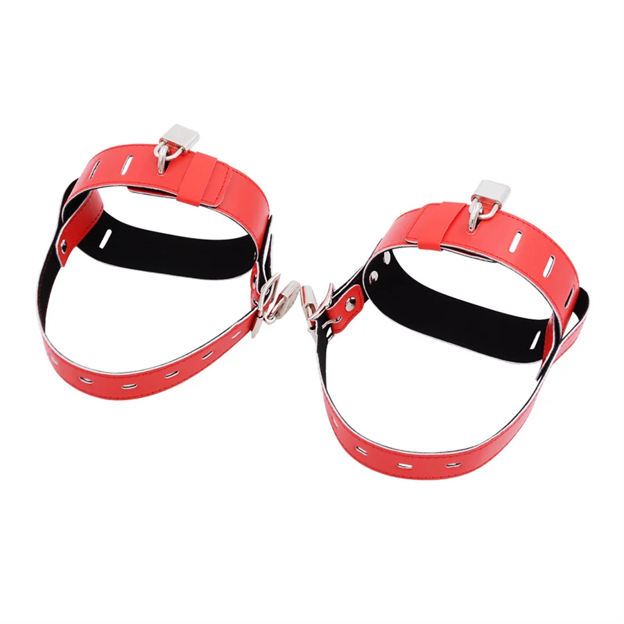 Lockable Leather Ankle Cuffs For Sex Games Restraint Accessory_voghion.com