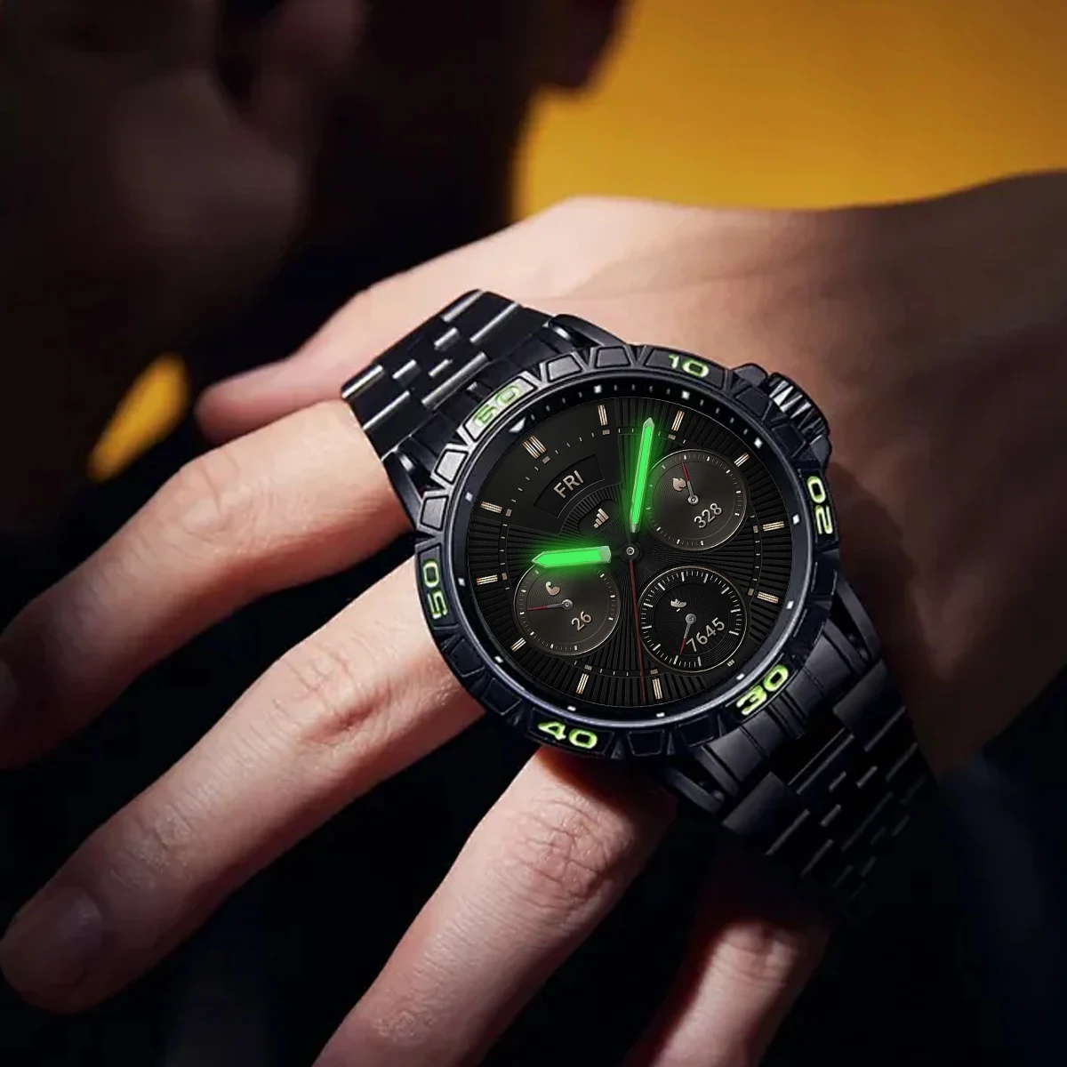 Panda Green Luminous Sports Quartz Watch Dial with S Logo