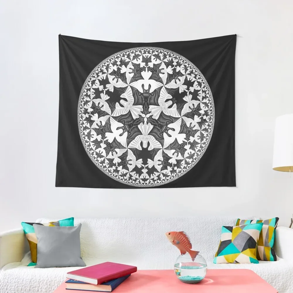 

Circle Limit IV (Bats Pattern), by Maurits Cornelis Escher Tapestry Cute Room Decor For Bedroom Decoration Aesthetic Tapestry