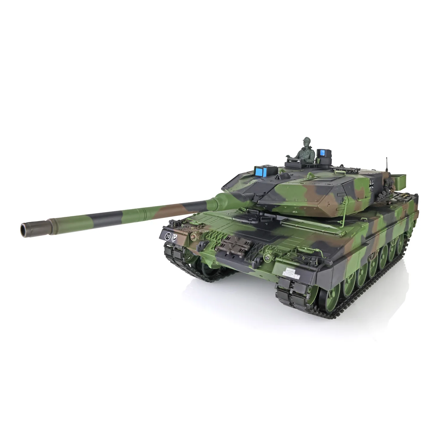 Heng Long 1/16 7.0 Plastic Leopard2A6 Radio Controlled Tank 3889 FPV SteelGearbox Barrel Recoil TH17578 3