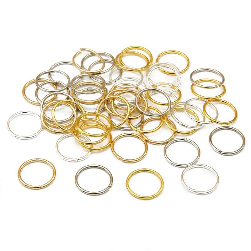 10-50Pcs Dreadlocks Hair Rings 10-16mm Accessories Clips for Women Girls Kids Hair Beads Circle Braids Styling Gold Sliver Color 2
