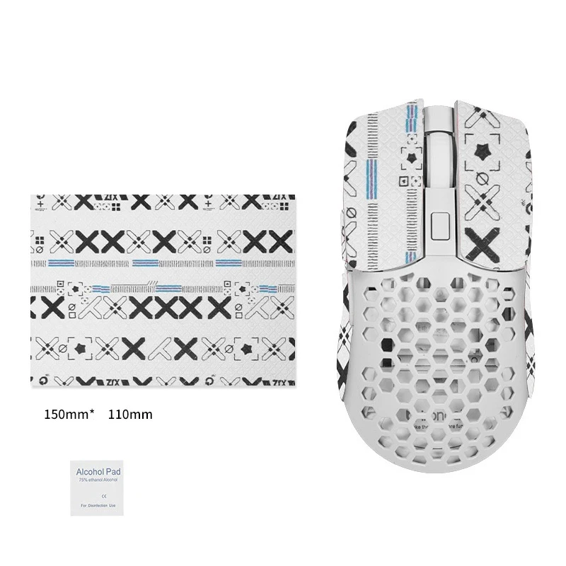 【C】15x11cm 미끄럼 방지 무선 게임용 마우스 스티커 PC 데스크탑 노트북용 범용 스타일 땀 방지 내마모성 그립 테이프