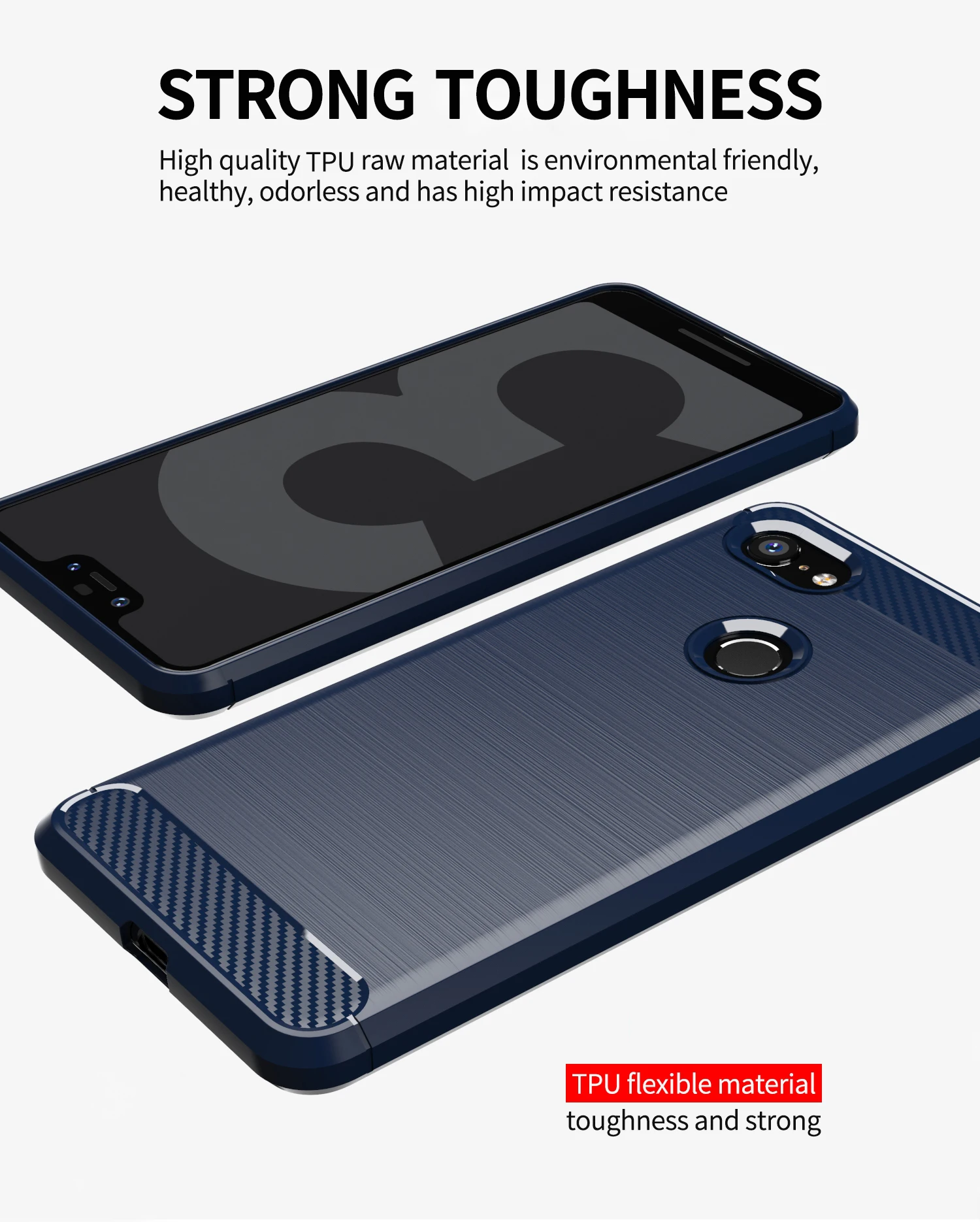 Case for Google Pixel 3A XL TPU silicone shockproof back cover