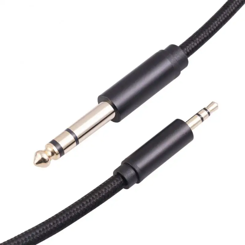 

2023 New 3.5mm To 6.35mm Stereo Adapter Auxiliary Cable For Mixing Amplifier Gold-plated Audio Cables Gold-plated Interface
