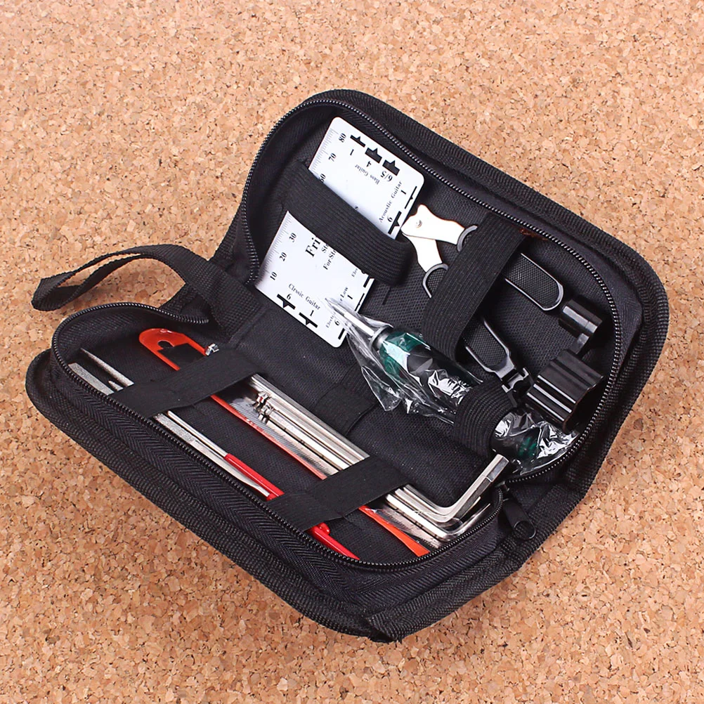 

Guitar Repairing Maintenance Tool Kit with Carry Bag Large Care Set of Tools