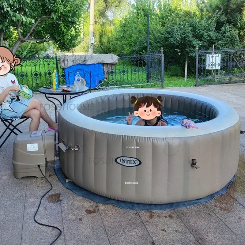 Creative Massage Design Bathtub Whirlpool Folding Bathtub Inflatable Spa Baths And Sauna Household Portable Whirlpool
