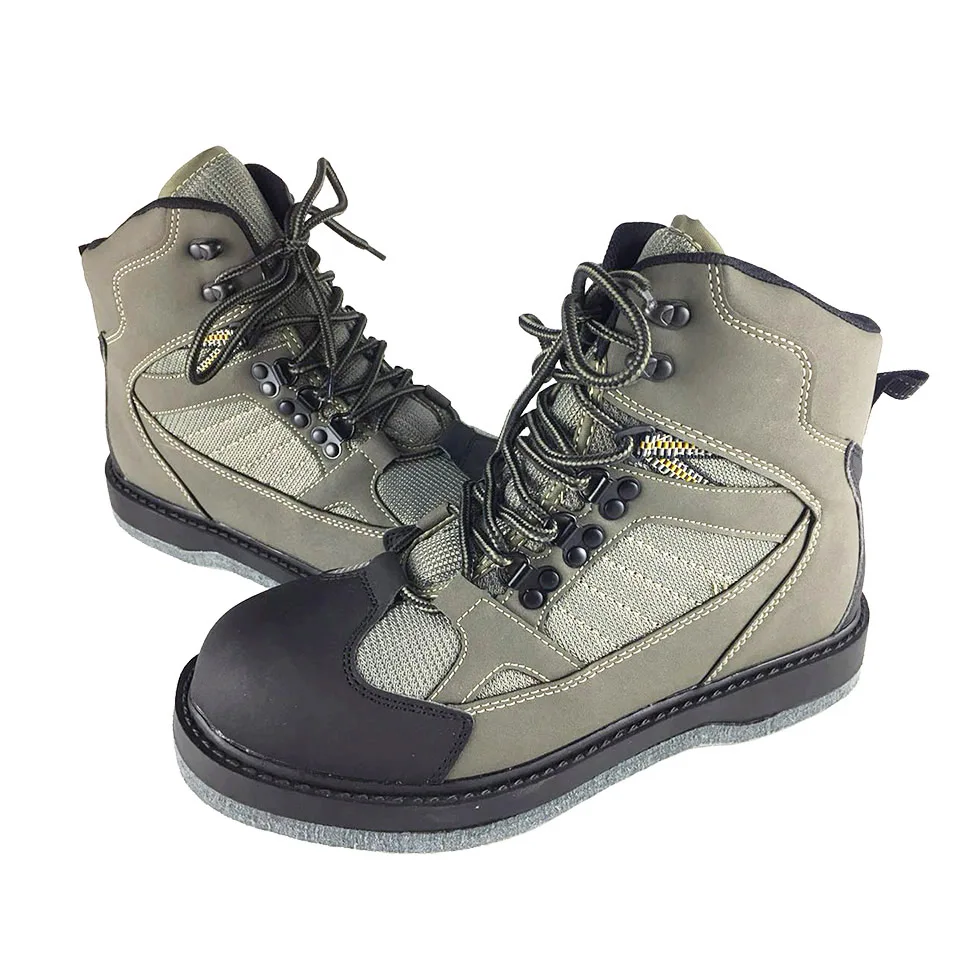 

Fly Fishing Boots Felt or Rubber Sole Shoes Wading Hunting Climbing Hiking Upstream Reef Rock Fishing Shoes for Fishing Waders