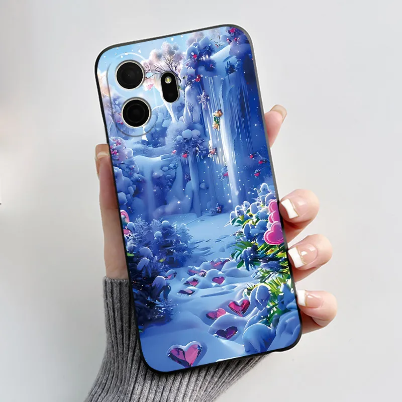 Aesthetic Cute Cat Cartoon Shockproof Silicone TPU Back Cover