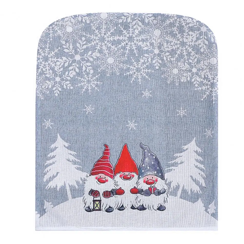 

Christmas-themed Chair Cover Festive Chair Back Covers Stretchable Washable Slipcovers for Christmas Dining Room Chairs Home