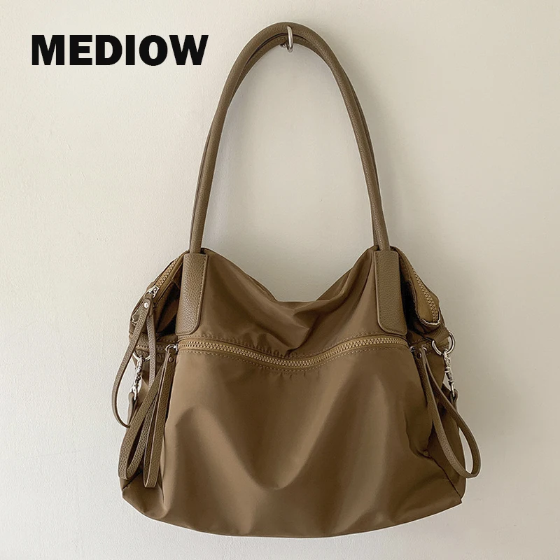 

MEDIOW Korean Casual Cloth Pillow Bag For Women Luxury Designer Handbag Purse 2023 New In Large Capacity Travel UnderarmShoulder