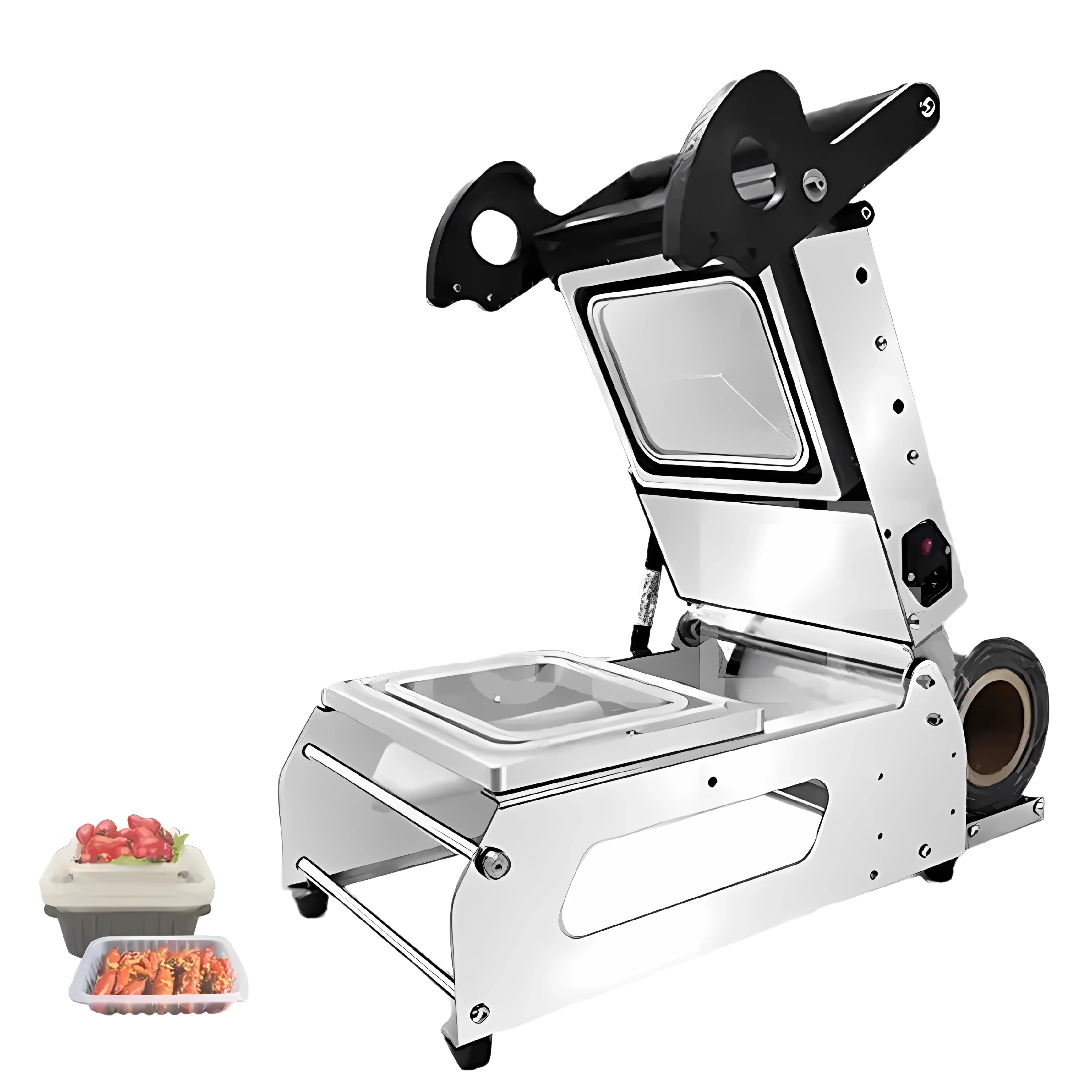Tabletop Manual Press-type Tray Sealer For Restaurant Takeout Food Frozen Food Packing, Supermarkets 2