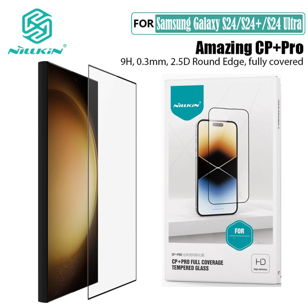 

Nillkin For Samsung Galaxy S24 Ultra Tempered Glass Amazing CP+PRO Full Glue Fully Screen Protector For Samsung S24 S24Plus film