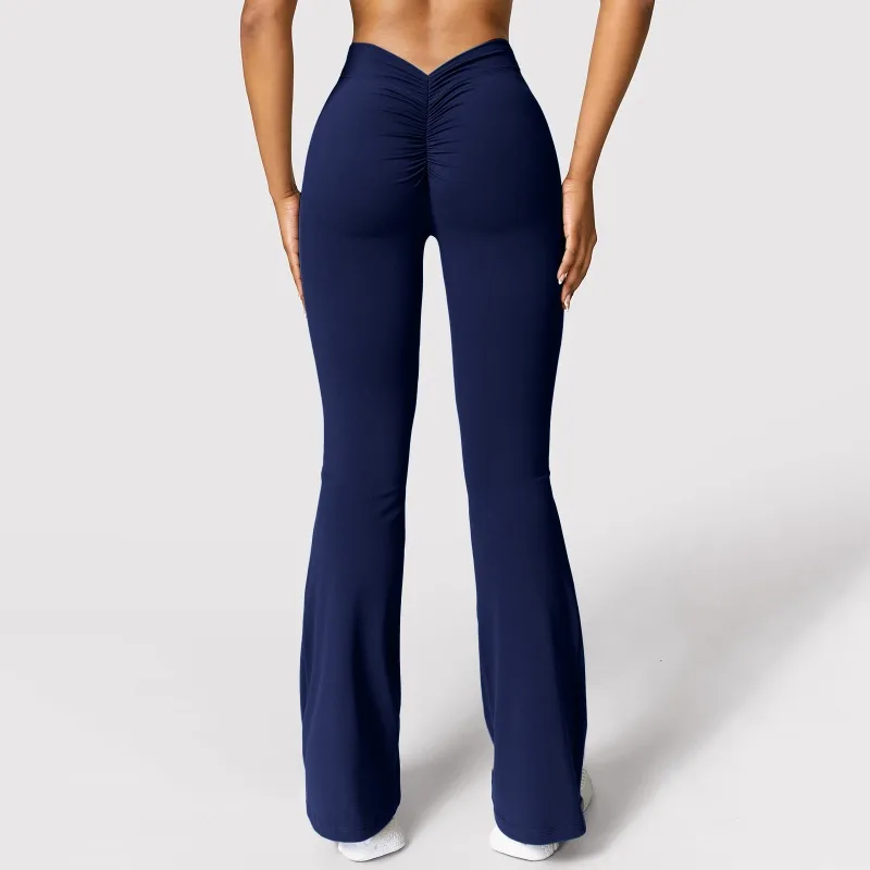 Micro Horn Leggings Women V-back Waist