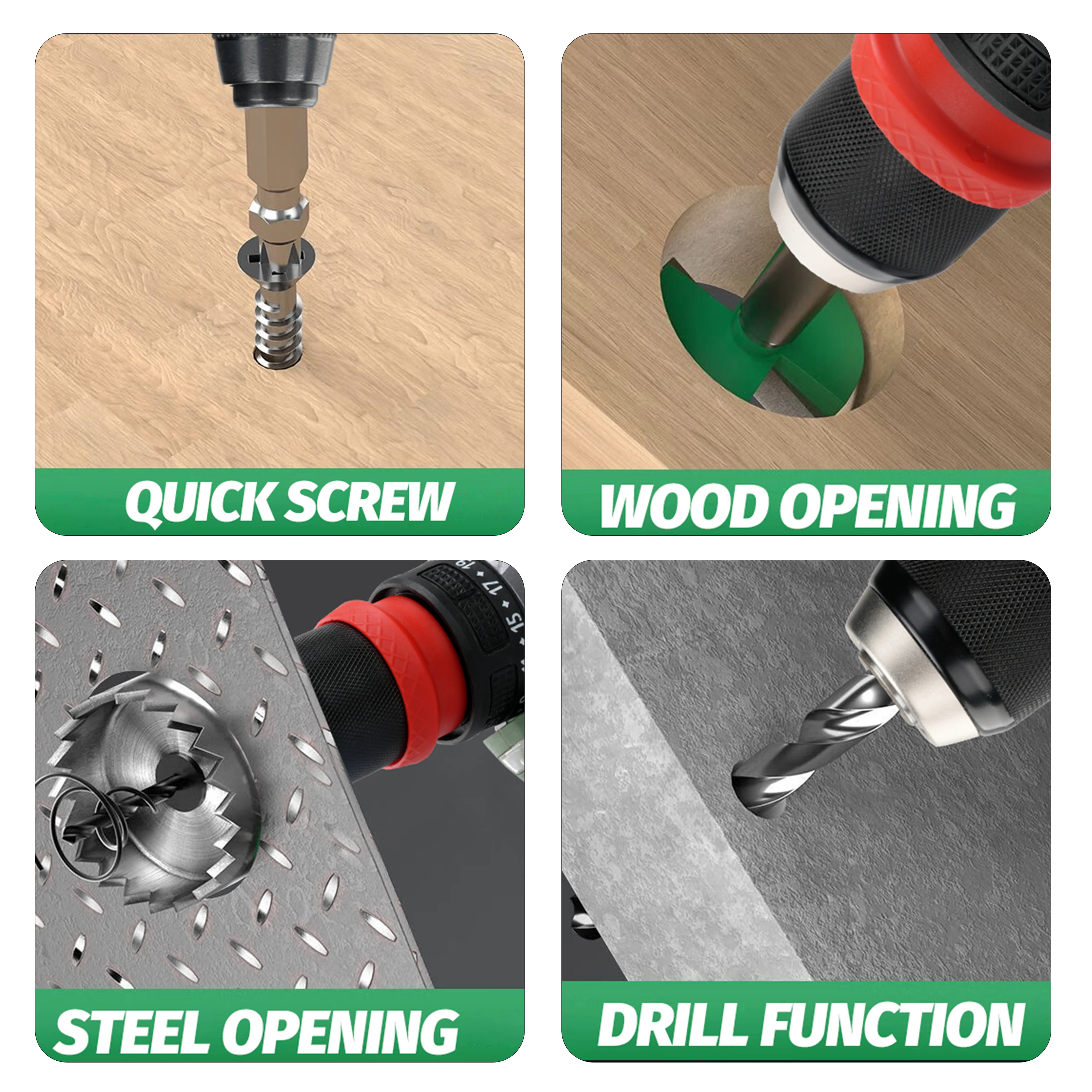 LYUWO Brushless Driver Multi functional Lithium Electric Drill High Torque Charging Hand Drill Screwdriver Tool Dual Use Clamp 5