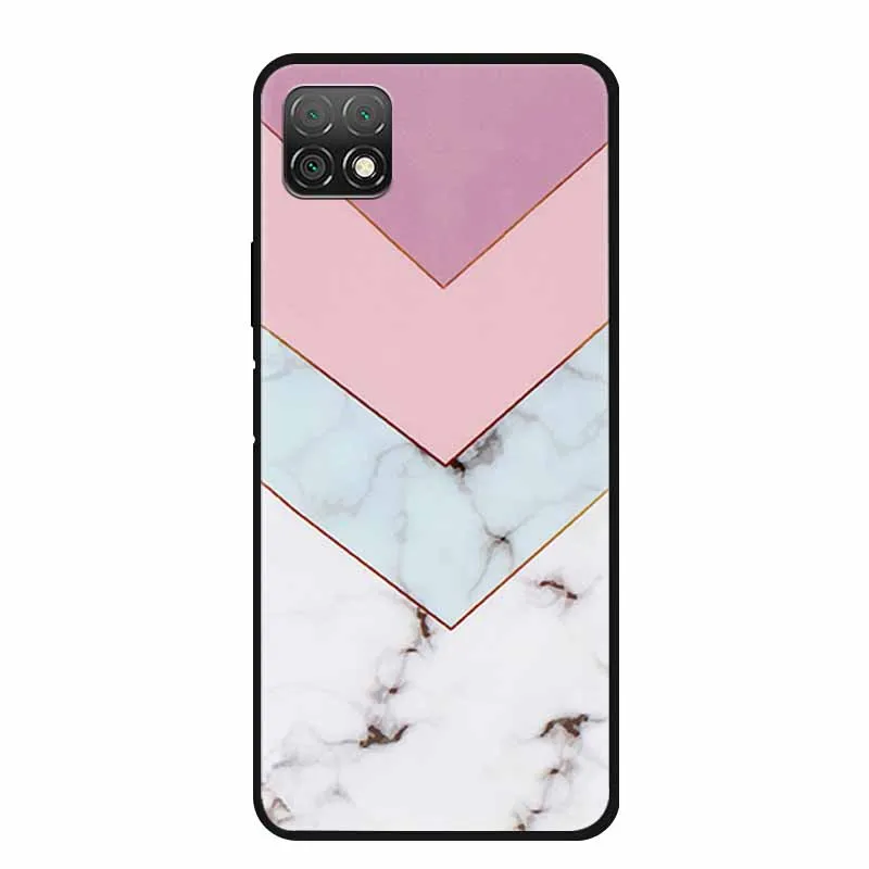 Marble Soft TPU Silicone Phone Case with Fashionable Cartoon Design