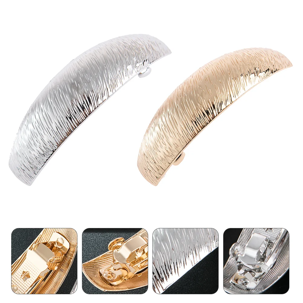 

Simple Fashion Hair Barrettes Metal Barrettes Decorative Hairpins Accessories Clips Spring