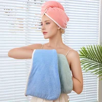 New Thickened Double Layer Hair Drying Cap, Velvet Wrap Towel, Wipe Hair, Absorbent Water, Quick Drying Towel, Shower Cap 2