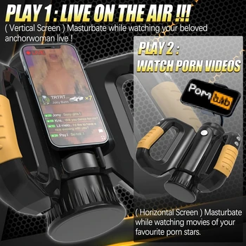 Male masturbator man Real Vagina Hands Free with Phone Automatic Masturbator Cup Electric Adult Sex Machine Pussy Adult supplies