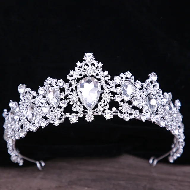Frcolor Vintage Tiara Krone Mit Kristall - Strahlend Schöner Haarschmuck