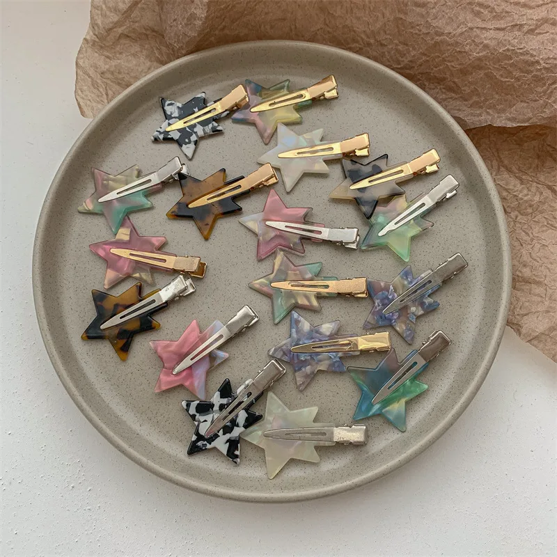 

New In Y2K Style Star Hair Clips Trendy Hair Claws Girls Sweet Cool Charm Hairpin Party Korean Aesthetics Hair Accessories