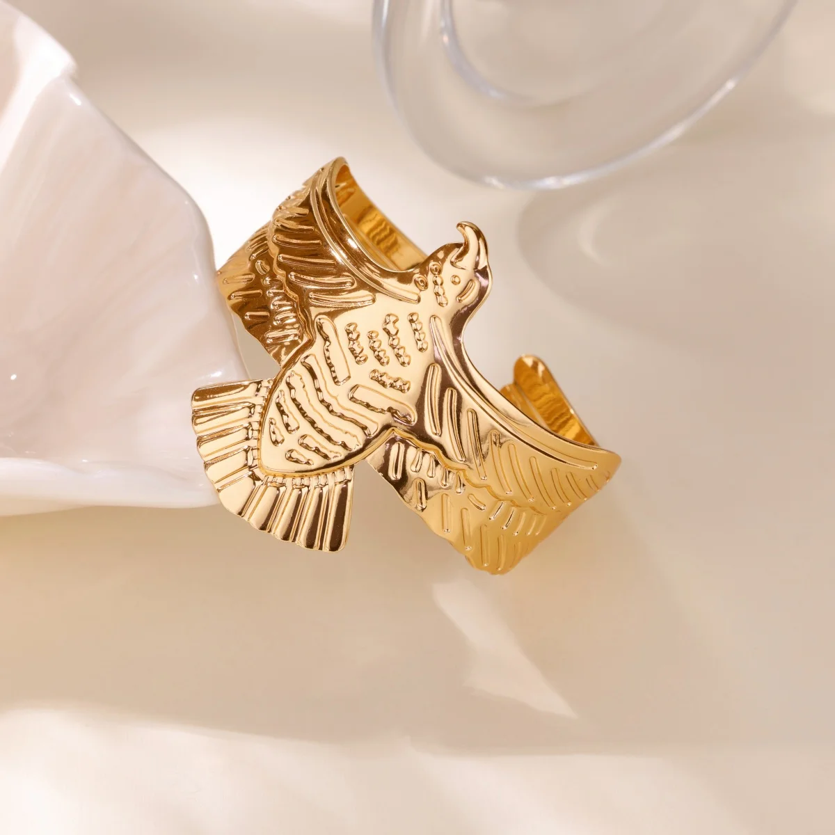Eagle Bangle Adjustable for Men Women On Hand