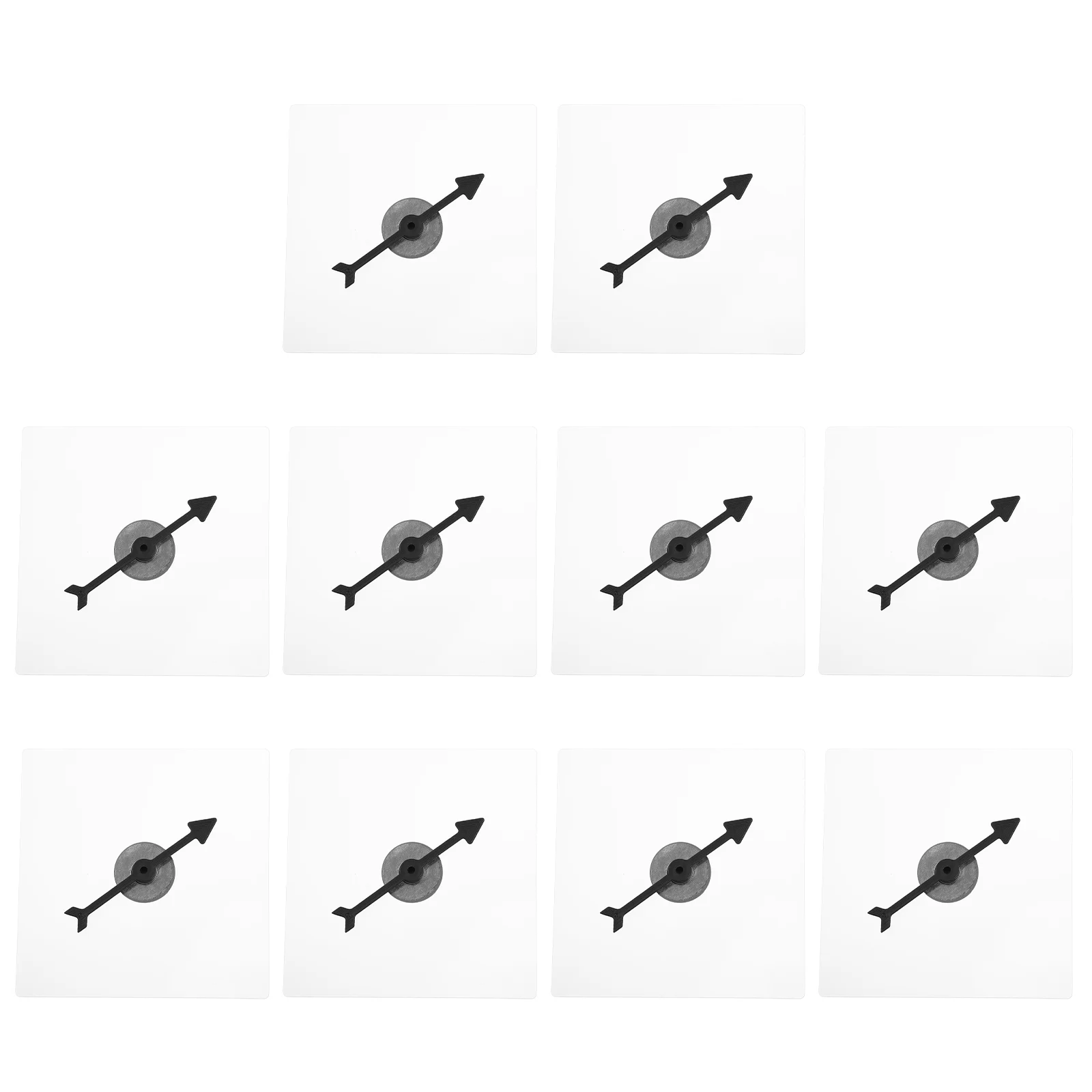 

10Pcs Game Transparent Dry Erase Math Game Toys with Rotating for Teaching School Party Games