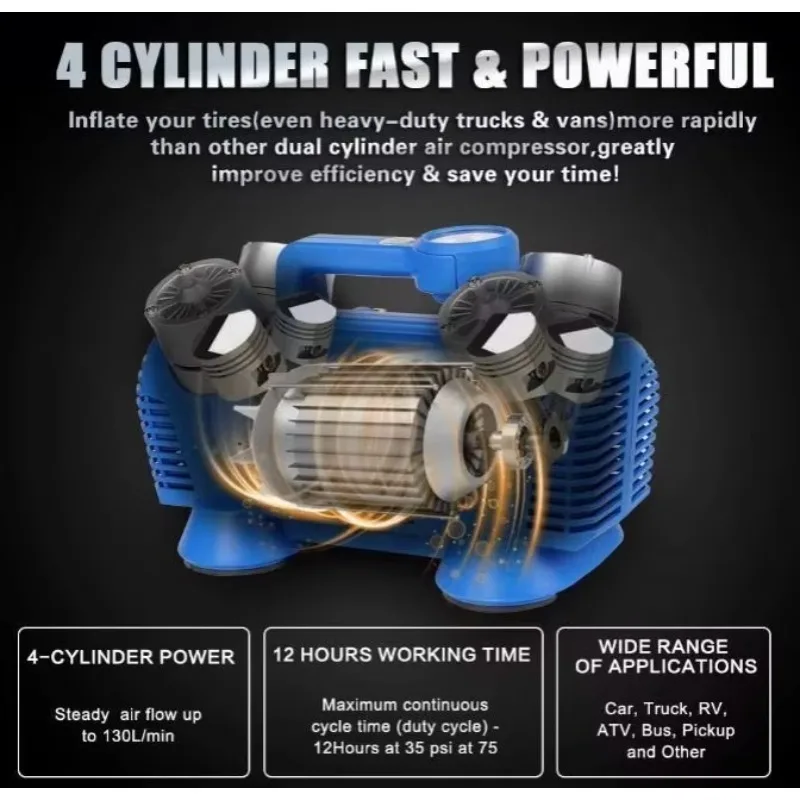 SXLL 10234 ������ 4���� Ÿ�̾� ���÷�����, ����Ƽ 12V �޴��, �ڵ���, Ʈ��, RV, ATV, ������ ���� ���� ����