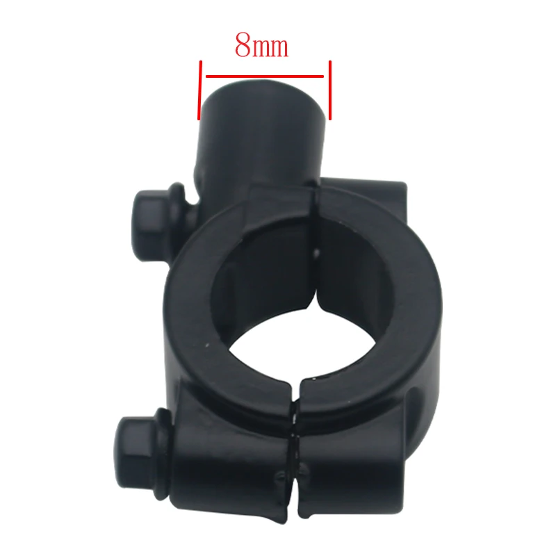 Motorcycle Mirror Mount 2pcs 22mm Handlebar 10mm 8mm Thread Universal Rear View Mirror Holder Adapter Clamp Base