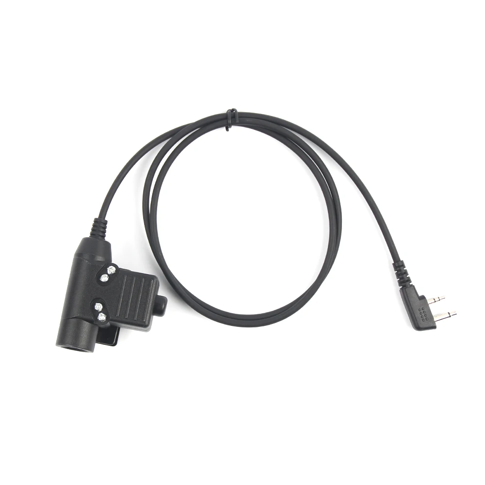 HD03 Tactical Bowman Elite II Headset Microphone with U94 PTT Adapter for Icom V8 V80 V82 walkie talkie Radio