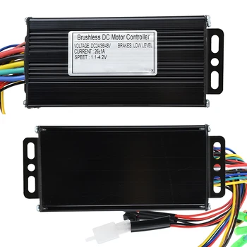 Nuovo controller per bici elettrica 24V/36/48V Controller brushless a tre modalità onda sinusoidale per motore da bicicletta 500W 750W