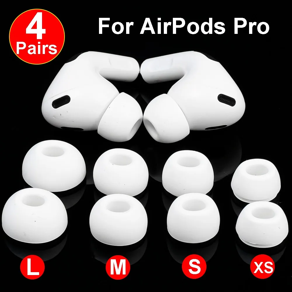 Soft Silicone Noise-Cancelling Earphone Eartips - Anti-Slip Protective Sleeve
