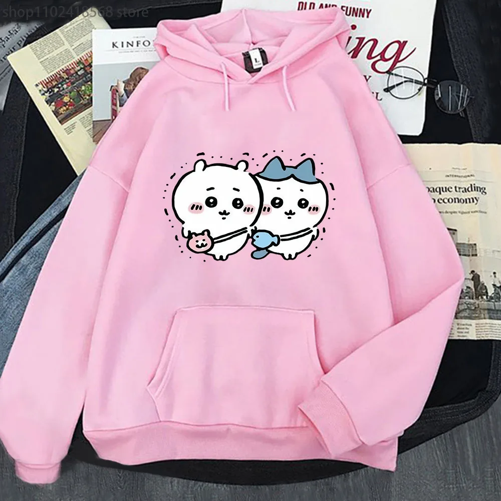

Anime Chiikawa Printed Hoodies Cartoon Sumikko Gurashi Sweatshirts Women Cute Graphic Pullovers Casual Hooded Men Clothes Kawaii