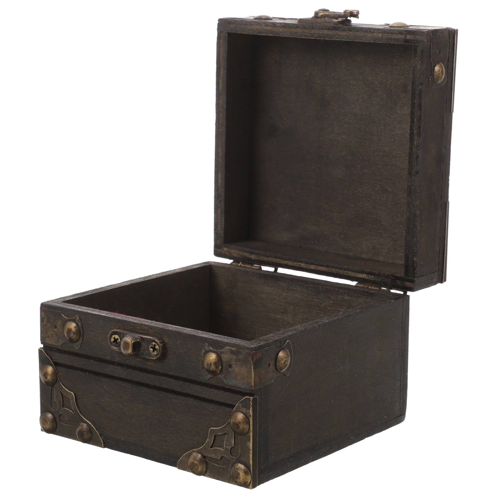 

Jewelry Box Wooden Trinket Box Jewelry Storage Case Retro Sundries Organizer