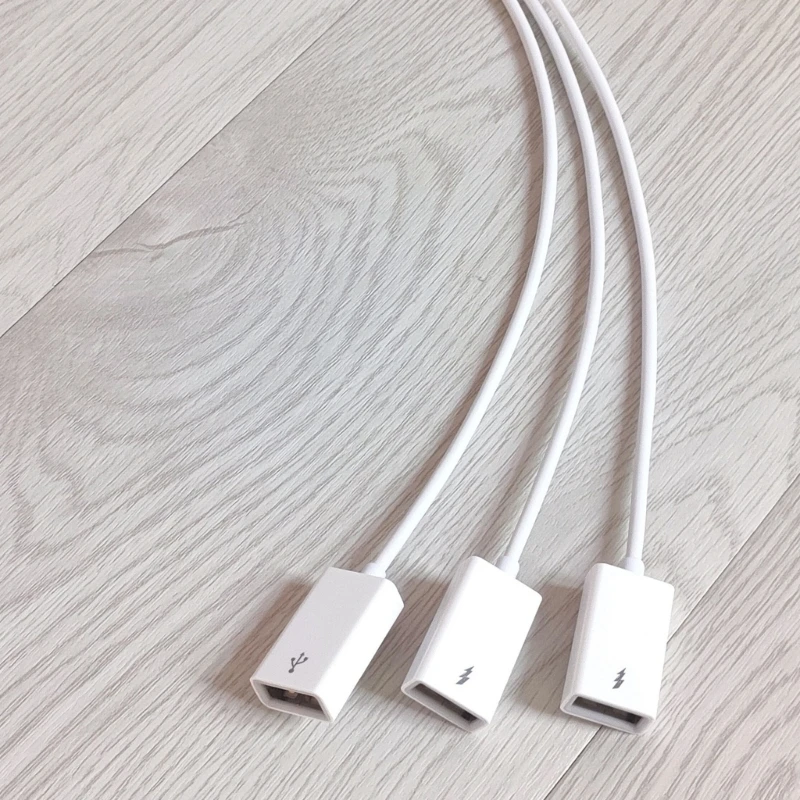 Multi-Port USB Adapter Cable - 1 Male to 3 Female Extension Hub