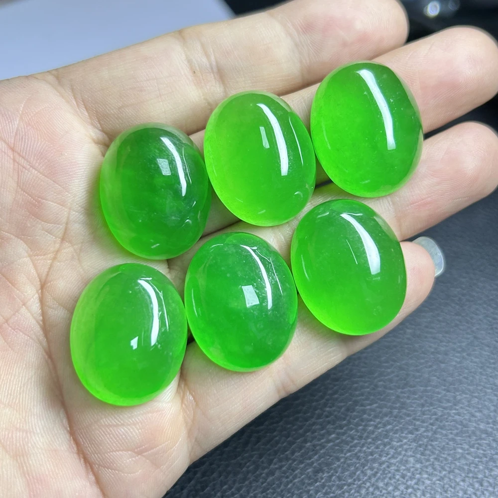Meisidian Natural Burma Jadeite Treatment 20x25 Flatback Myanmar Jade