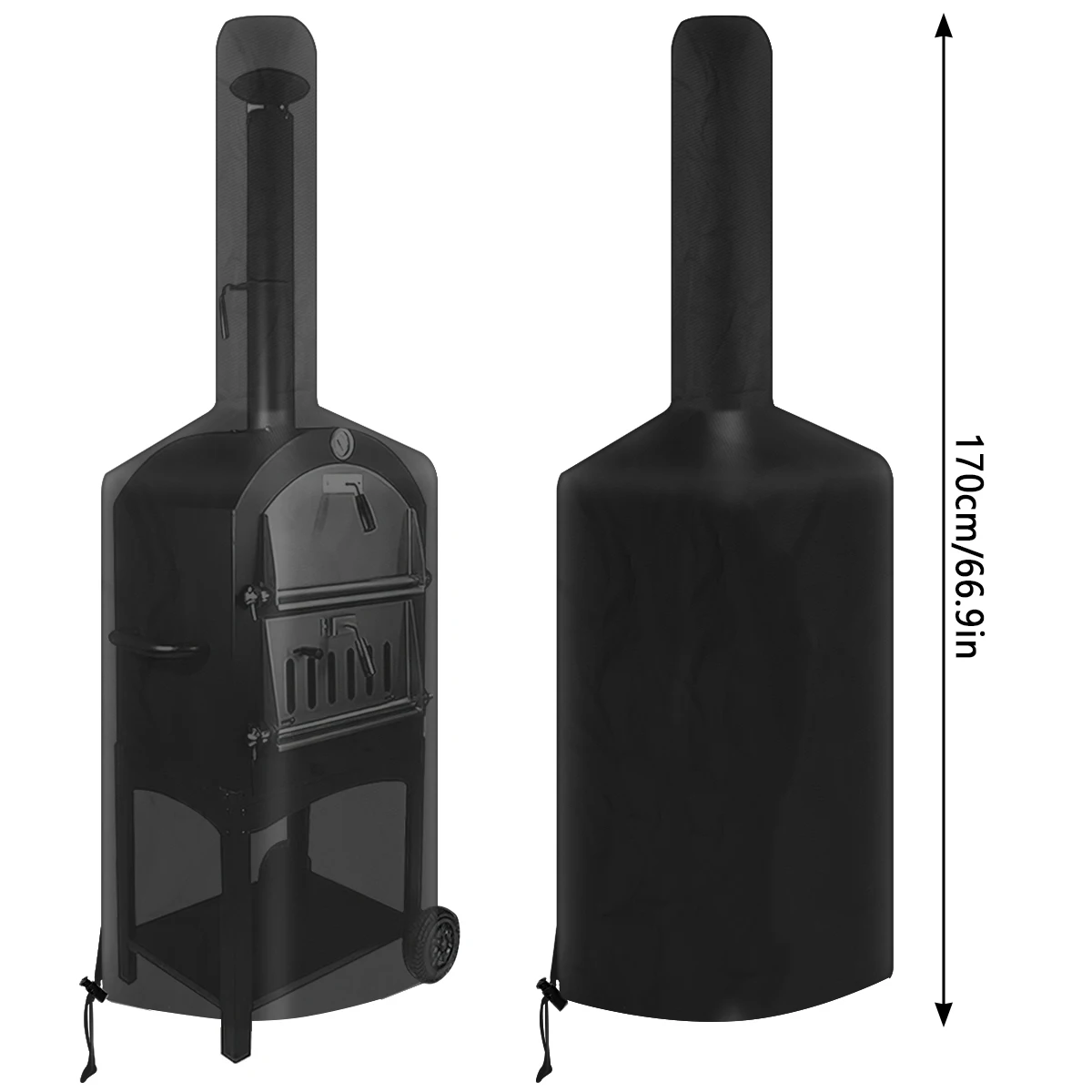 Pizza Oven Cover Grill Cover 170 x 65 x 55 cm