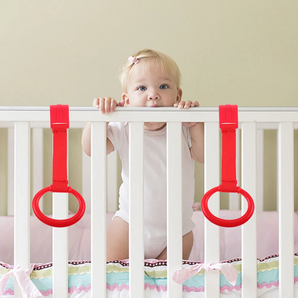 

4 Pcs Cribbage Children's Pull Ring up Bar for Baby Dedicated Hanging Walking Assistant