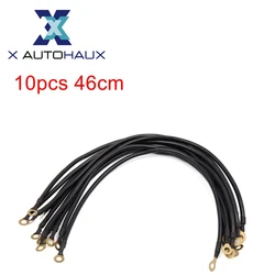 X Autohaux 26cm 46cm DC 12V 24V Black Car Auto Battery Ground Wire Electric Conduction Stable Voltage Cable