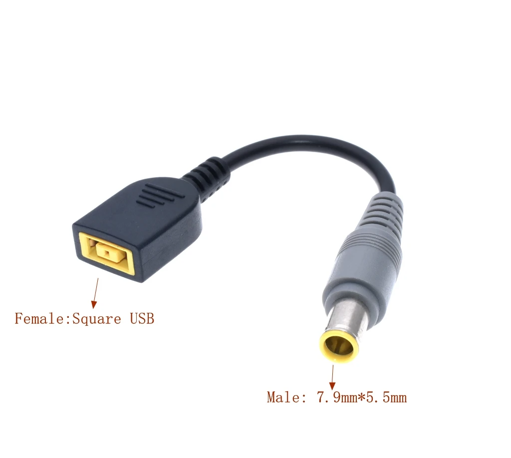 Adaptador USB C a Punta Delgada, cargador cuadrado de 100W, convertidor a tipo  C para Lenovo Thinkpad, Samsung S8/S9/Note, Surface - AliExpress