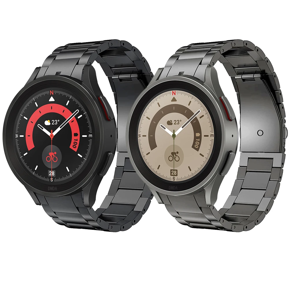 

No Gaps Titanium Metal Strap For Samsung Galaxy Watch 5 Pro 45mm/40mm/44mm Band For Galaxy Watch 4 Classic 46mm 42mm watchband