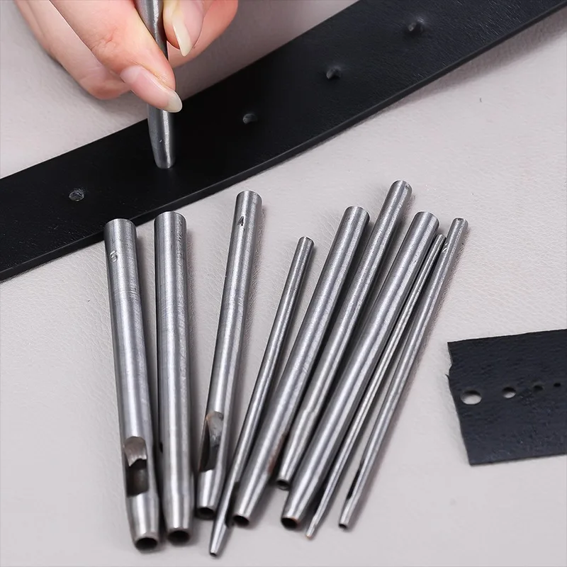 Premium Leather Hollow Punch Set - Perfect for DIY Crafting, Fabric, and Belt Making