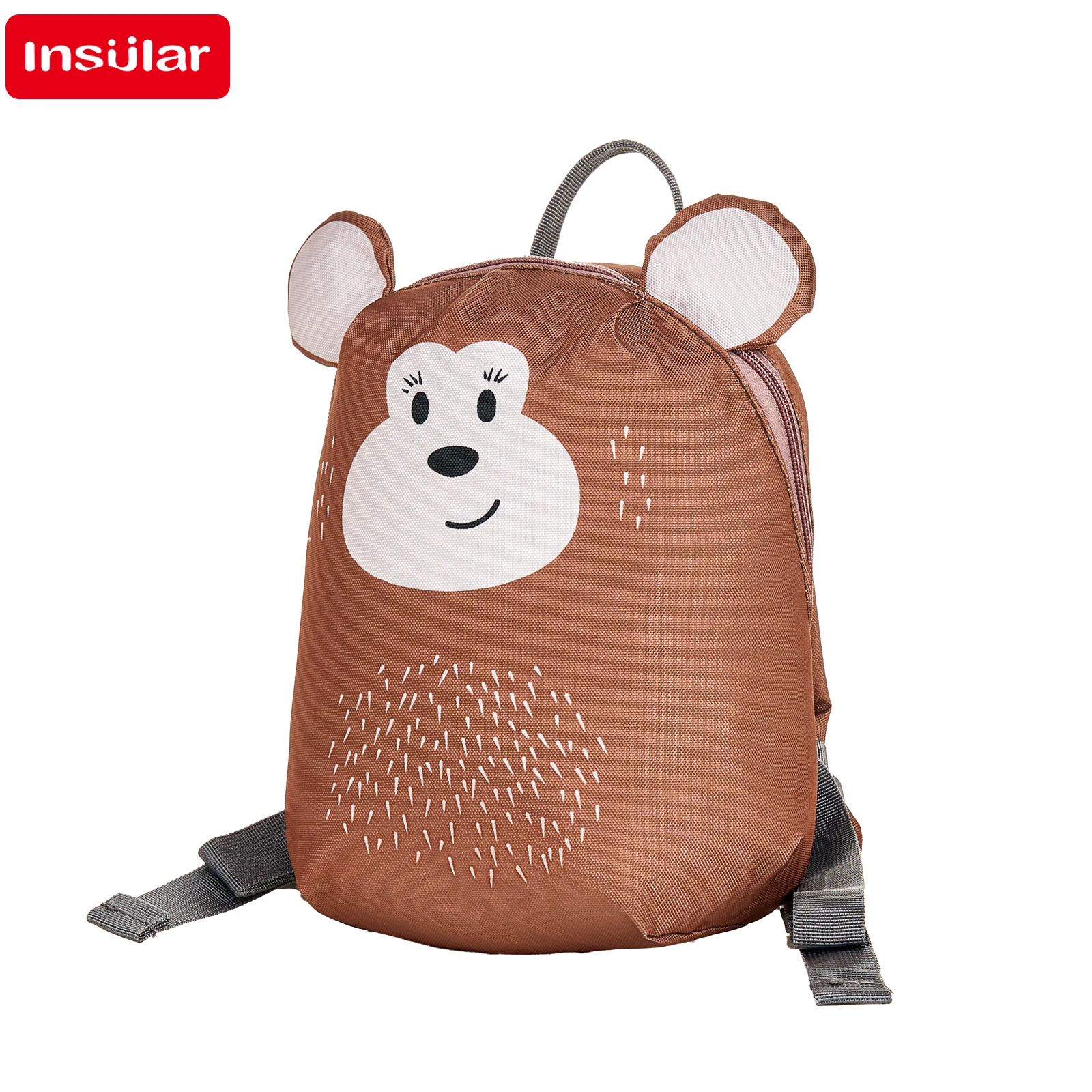 Cartoon Small animals Kids Backpack Parent-child Canvas Backpack Children's Bag Girls Boys Kindergarten School Bag 6