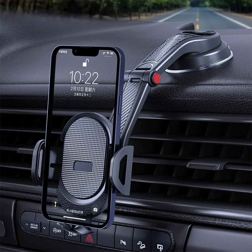 Universal Sucker Car Phone Holder 360&deg; Windshield Car Dashboard Mobile Cell Stand Support Bracket for 4.5-6.7 Inch Smartphone