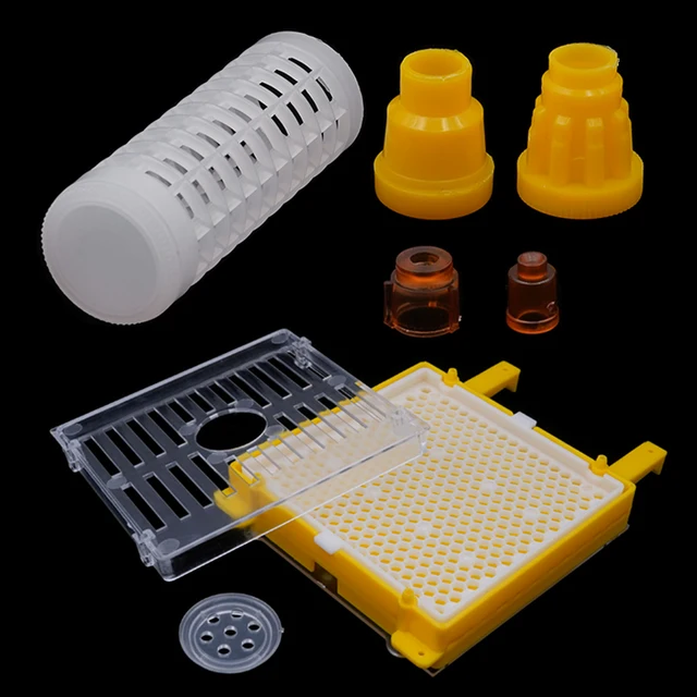 Bee Queen Nevelőkészlet Komplett Jenter Apikulturális Eszközök Méhészeti Doboz Ketrec Tartó Műanyag Cellák Méh Tenyésztési Rendszer 1Set - Image 6