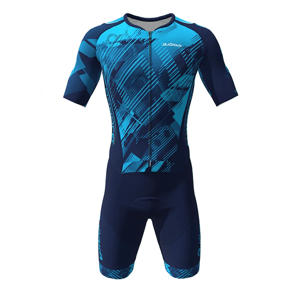 Skinsuit Ciclismo Uomo - Manica Corta, Traspirante, Per Performance