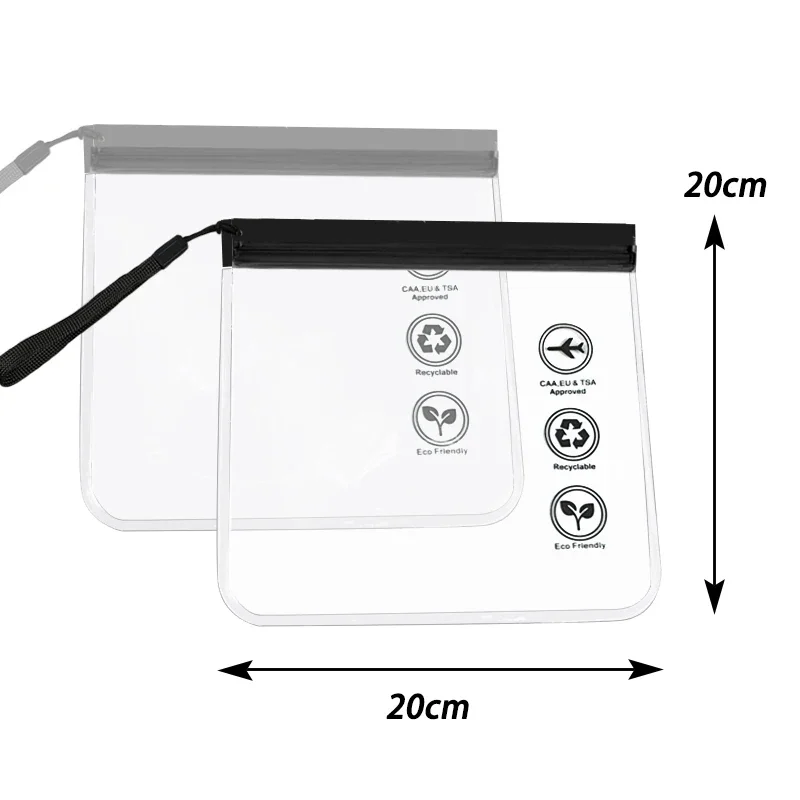 1pcs Luggage Transparent Travel Use Leakproof Flight Make Up Waterproof For Women Reusable Airport Security Toiletry Bag 6