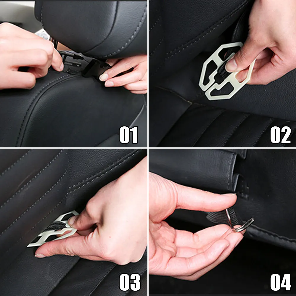 차량 내부 시트 백 프로텍터 커버 수납 포켓 포함 가죽 유니버설 자동차 정리 가방 어린이 발차기 방지 패드